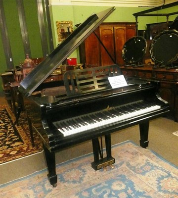 Lot 758 - Baby grand piano in ebonised case by Steinberg, Berlin