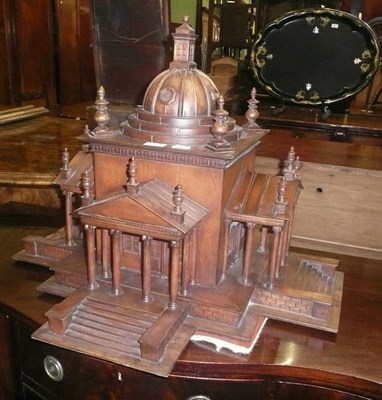 Lot 760 - A miniature architects model of a classical style building 'Temple of the four winds'