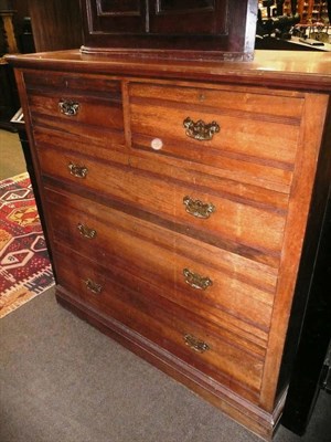 Lot 785 - Late Victorian four height chest of drawers