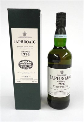 Lot 1003 - Laphroaig 1976, Single Islay Malt Scotch Whisky, Ltd. edition bottle No. 0389/5400, 70Cl., 43%...