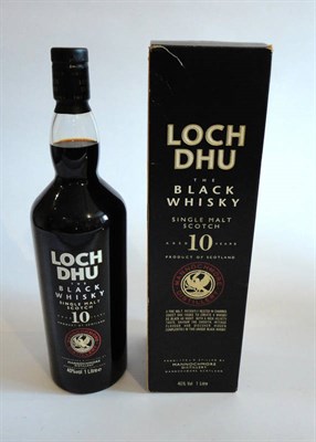 Lot 1008 - Loch Dhu 10 Year Old, The Black Whisky, 1 Litre, 40% Vol., in original carton