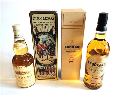 Lot 1010 - Knockando 1978, Fine Single Malt Scotch Whisky, 75Cl., 43% Vol., in original carton, and Glen Moray