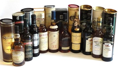 Lot 1014 - Ten Bottles of Malt Whisky Including The GlenTurret 12 Year Old, Glenfiddich Caoran Reserve 12 Year