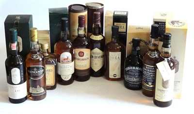 Lot 1016 - Ten Bottles of Malt Whisky Including Glengoyne 10 Year Old, Lagavulin 16 Year Old, Glen Garioch...