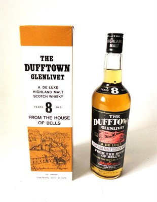 Lot 1059 - The Dufftown Glenlivet 8 Year Old, A De Luxe Highland Malt Scotch Whisky From The House of...