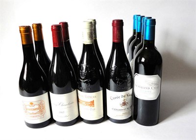 Lot 1089 - Cuvee Du Vatican, Chateauneuf Du Pape, 2004 (x2), 2006 (x1), and Eight Other Bottles (eleven...