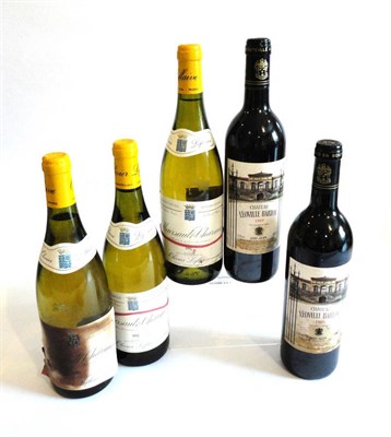 Lot 1093 - Meursault Charmes Olivier Leflaive 1992 (x3), Chateau Leoville Barton 1989 (x2) (five bottles)