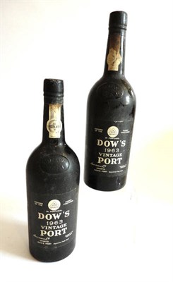 Lot 1098 - Dow's 1963, vintage port, (x2) (two bottles)