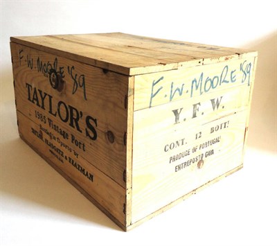 Lot 1100 - Taylors 1985, vintage port, one sealed case (twelve bottles)