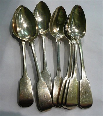 Lot 39 - Eight silver serving spoons, 20oz