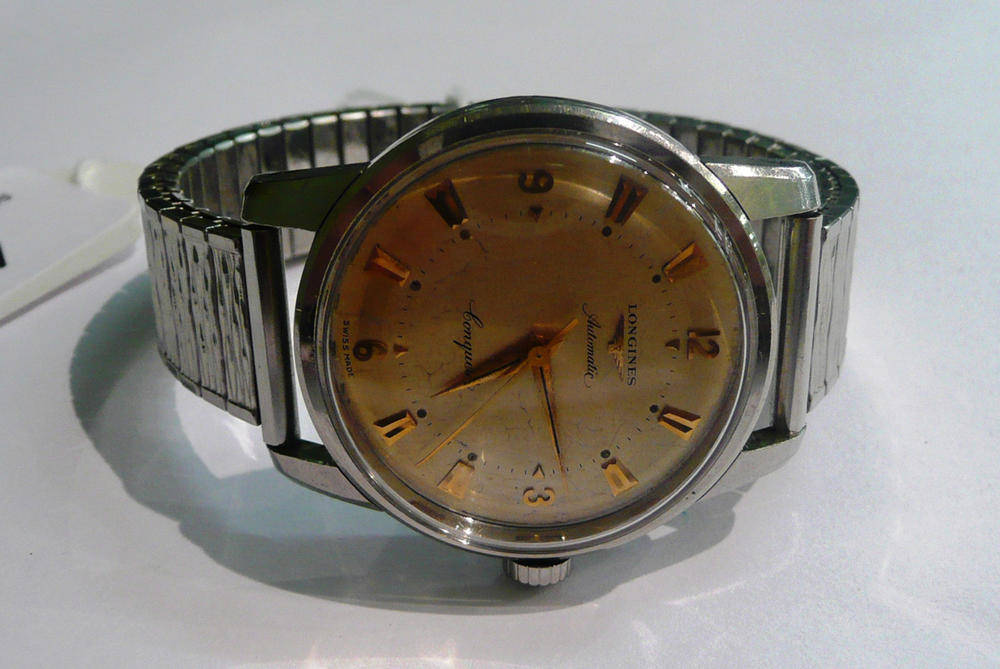 Lot 42 - Longines steel gent's wristwatch
