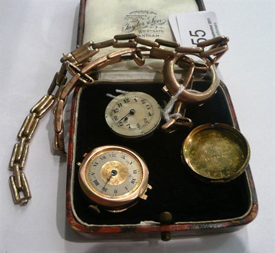 Lot 55 - A 9ct gold lady's wristwatch