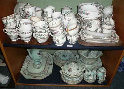 Lot 72 - A quantity of dinner wares including 'Indian Tree' pattern and an Adams service