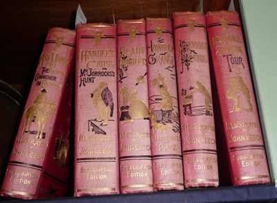 Lot 77 - [Surtees] Jorrocks Sporting Novels, six vols, subscribers edition, hand coloured plates,...