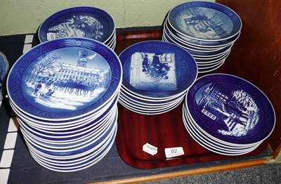 Lot 82 - A large quantity of Copenhagen Christmas plates