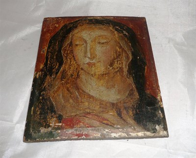 Lot 117 - 18th century old master panel of Virgin Mary
