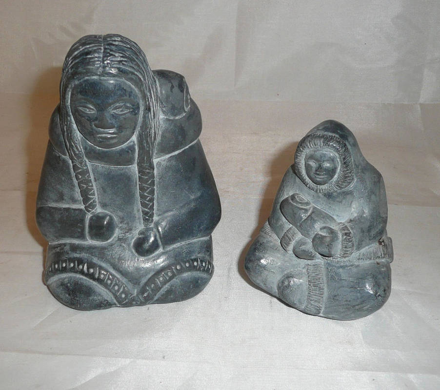 Lot 176 Two Inuit carvings