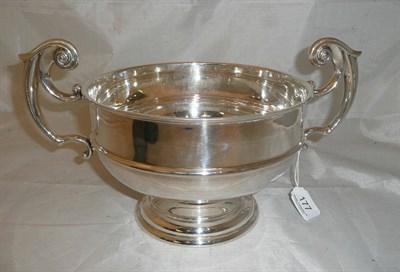 Lot 177 - An Edward VII Rose Bowl, James Deakin & Sons, Sheffield 1905, of plain girdled circular form...