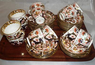 Lot 258 - Thirty four pieces of Royal Crown Derby Imari pattern tea wares