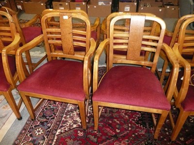 Lot 1238 - Six Waring & Gillows chairs made for RMS Mauretania II