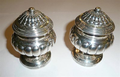 Lot 51 - A pair of salt and pepper casters, Indian 19th century, Twintyman and co, Madras  #