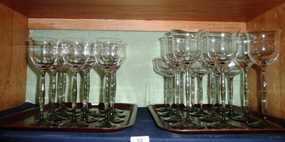 Lot 58 - A suite of twenty four crystal drinking glasses
