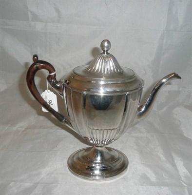 Lot 94 - Sheffield plate coffee pot and cover