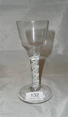 Lot 132 - An 18th century opaque double series twist-stem wine glass