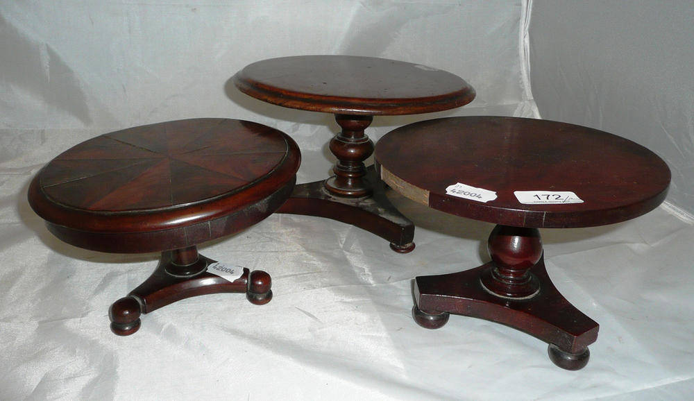 Lot 172 - Three Victorian miniature breakfast tables *