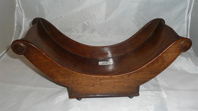 Lot 305 - 19th century mahogany cheese coaster *