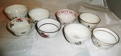 Lot 312 - Eight 18th century tea bowls *