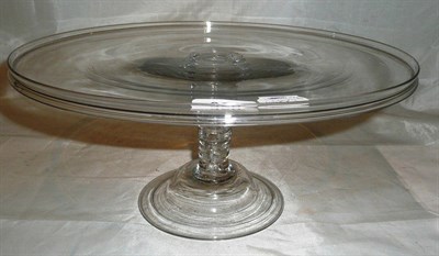 Lot 328 - An 18th century glass tazza