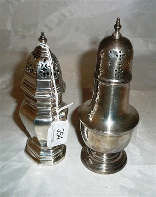 Lot 354 - Two silver sifters