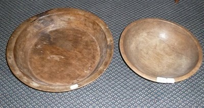 Lot 434 - Two treen bowls *