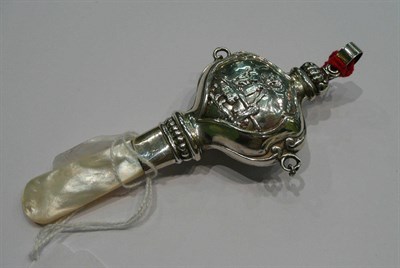 Lot 469 - A child's silver rattle