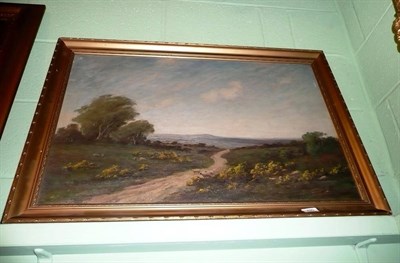 Lot 490 - Moorland scene, oil, signed Hampshire