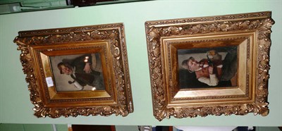 Lot 513 - Pair of oil paintings by C Stoitzner