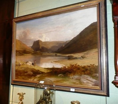 Lot 530 - Oil painting of Buttermere