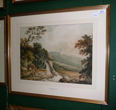 Lot 551 - James Holworthy (1781-1841), View in North Wales, watercolour, 34cm by 46cm