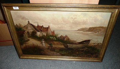 Lot 567 - W Gray, Runswick Bay oil painting