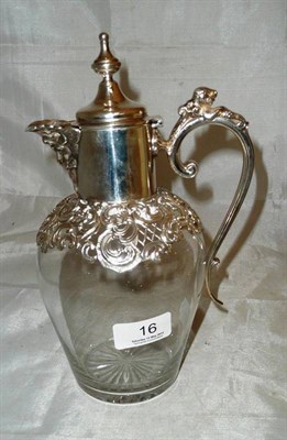 Lot 16 - Silver mounted claret jug
