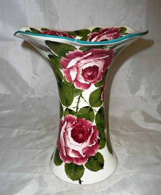 Lot 25 - Wemyss vase painted with roses