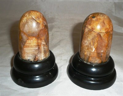 Lot 26 - A pair of Blue John dump weights