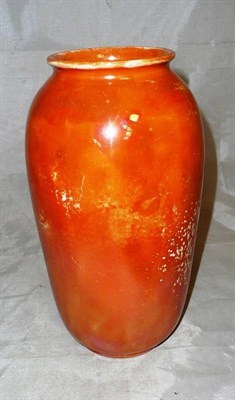 Lot 29 - A Ruskin orange glaze lustre vase