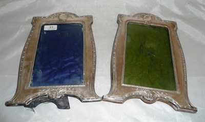 Lot 31 - A pair of George V silver photograph frames, Birmingham 1911