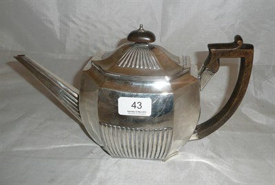 Lot 43 - Silver teapot