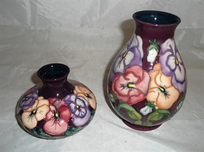 Lot 73 - Two modern Moorcroft vases