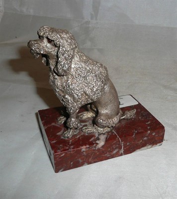 Lot 79 - Late 19th century French bronze of a seated French poodle
