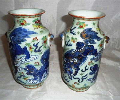 Lot 81 - A pair of Canton vases