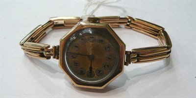 Lot 128 - A lady's 9ct gold Rolex wristwatch